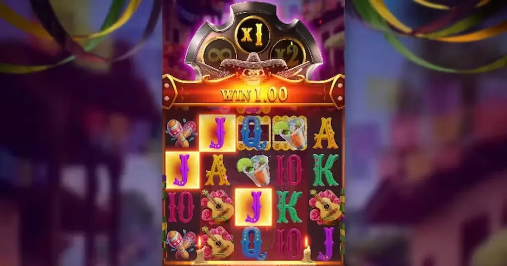 Jogo Wild Bandito da PG Soft aberto em smartphone, com interface vibrante