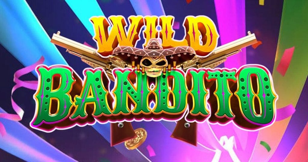 Cena do slot PG Wild Bandito com mariachis armados e rolos iluminados. Conclusão